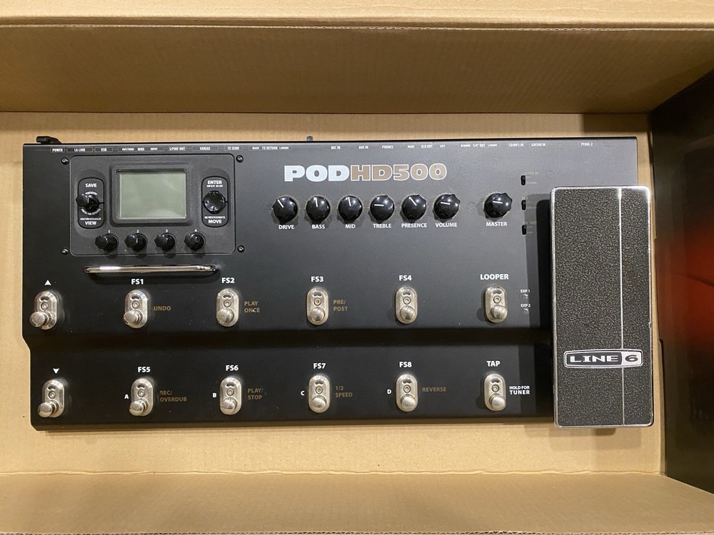 Line 6 POD HD500 Guitar Multi-Effects Processor Amp Simulator Operation Tested