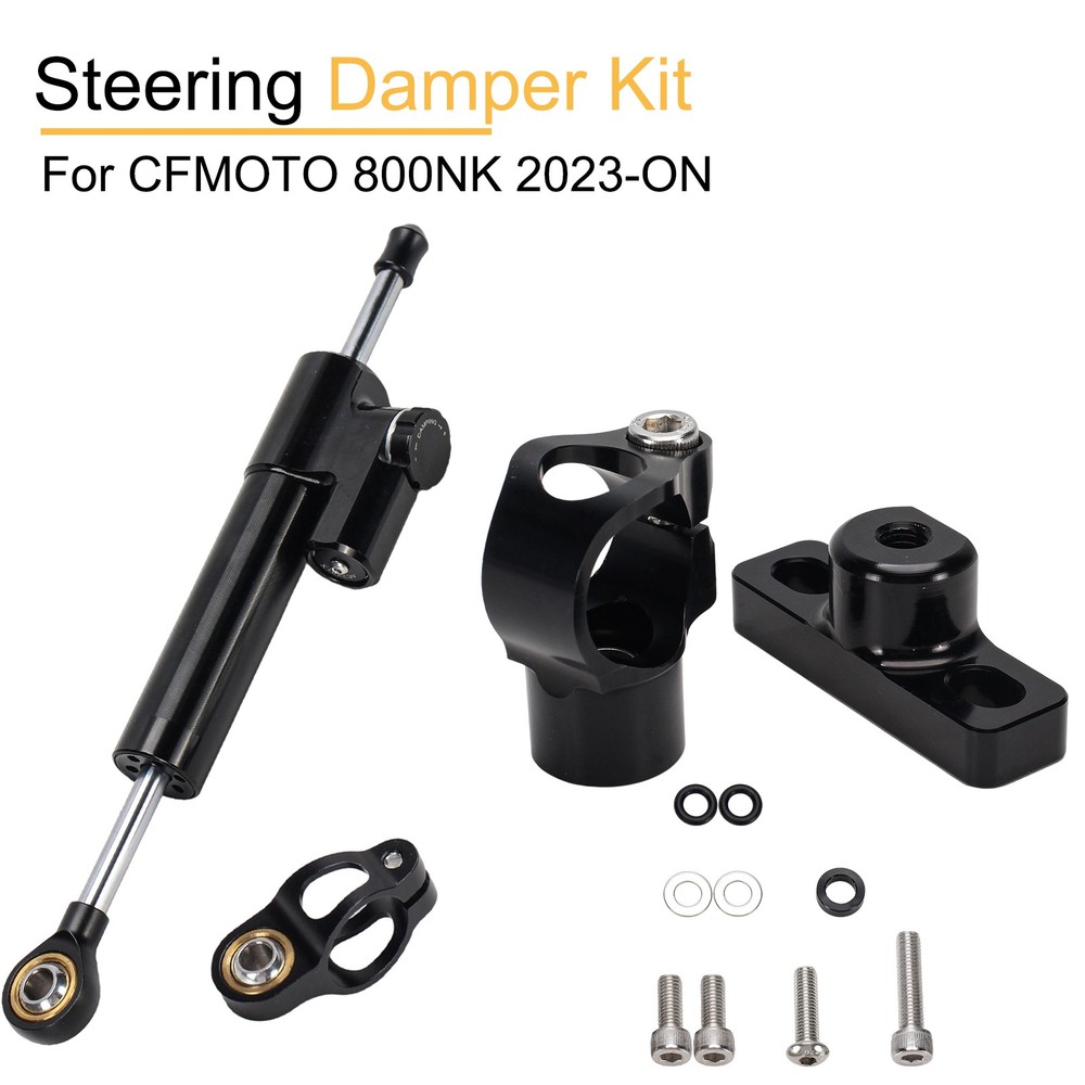 Steering Damper Kit For CFMOTO 800NK 2023-ON Linear Stabilizer Set Adjustable