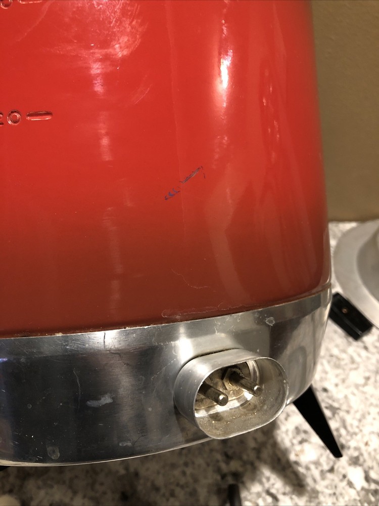 Vintage Chilton Aluminum 30 Cup Automatic Percolator Tested. Brew Light Works