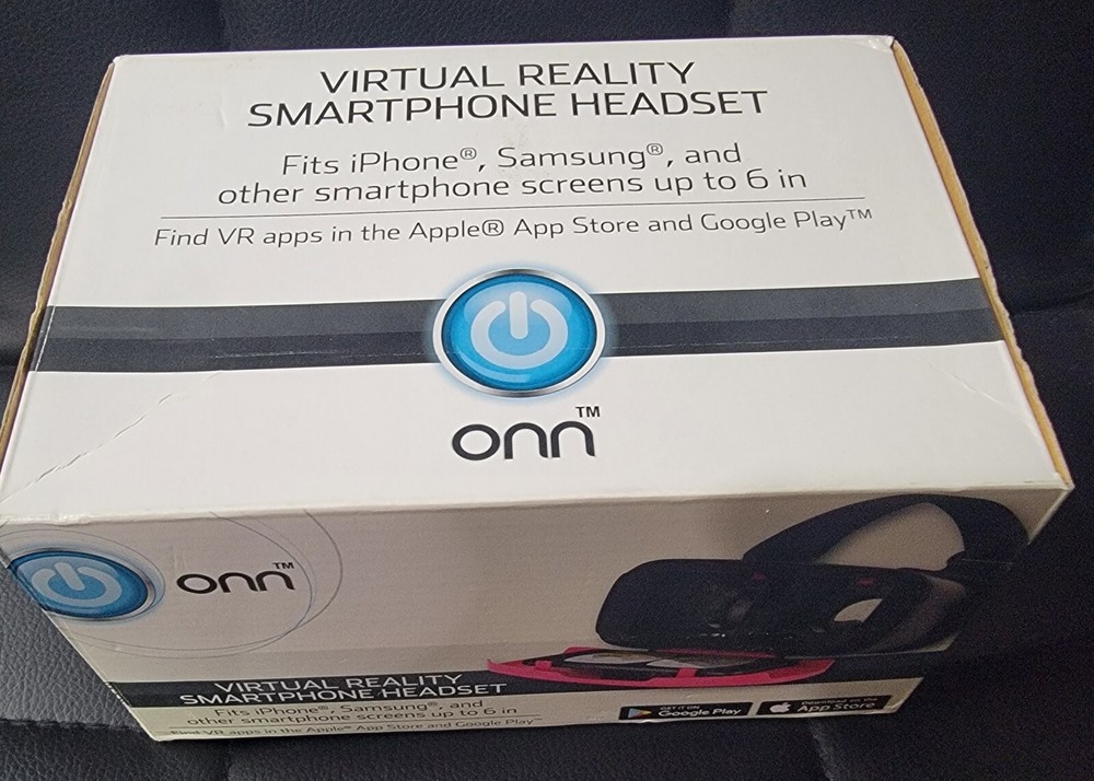 ONN Virtual Reality Smartphone Headset iPhone Android for screens up to 6"