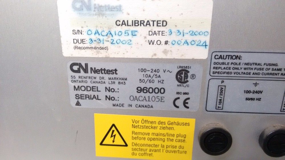 GN Nettest interWATCH 96000 ATM / LAN / WAN Protocol Analyzer Engine
