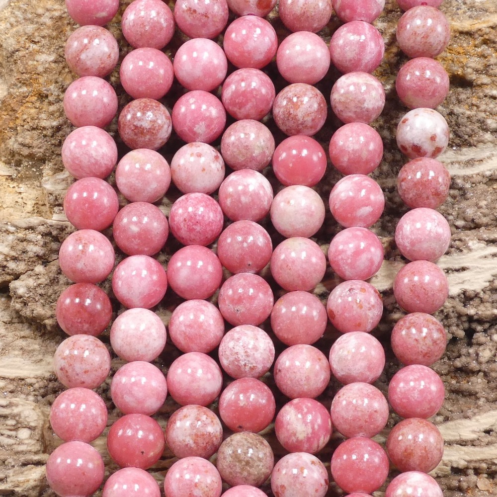 Thulite aka Rosaline Round 6mm 8mm 10mm