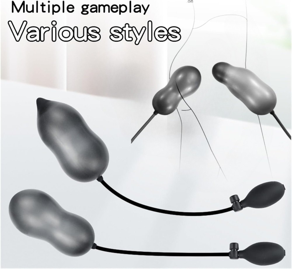 Silicone Inflatable Beads Plug Dilator Expander Plug Pump BDSM
