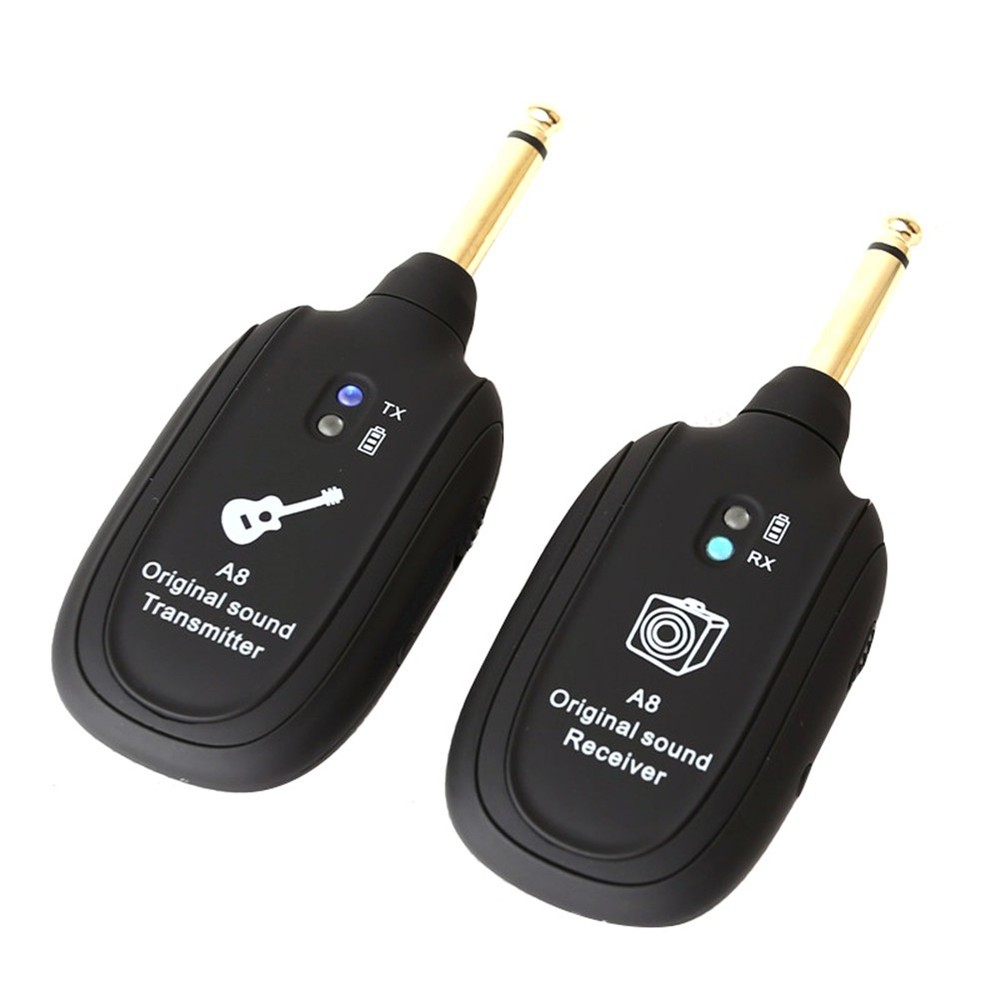 1 Pair Guitar Wireless Transmission System Instrument Audio Transmitter Receiver