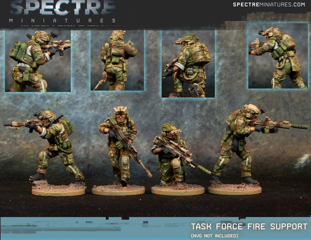 Spectre Miniatures Task Force Fire Support Unpainted Unassembled