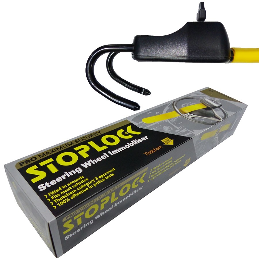 Stoplock PRO Car Steering Wheel Lock for Car Van Anti Theft High Security. Mat ✅
