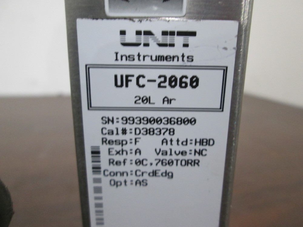 Unit, UFC-2060, 20L, Ar, Mass Flow Controller, 1/4" Port, Used
