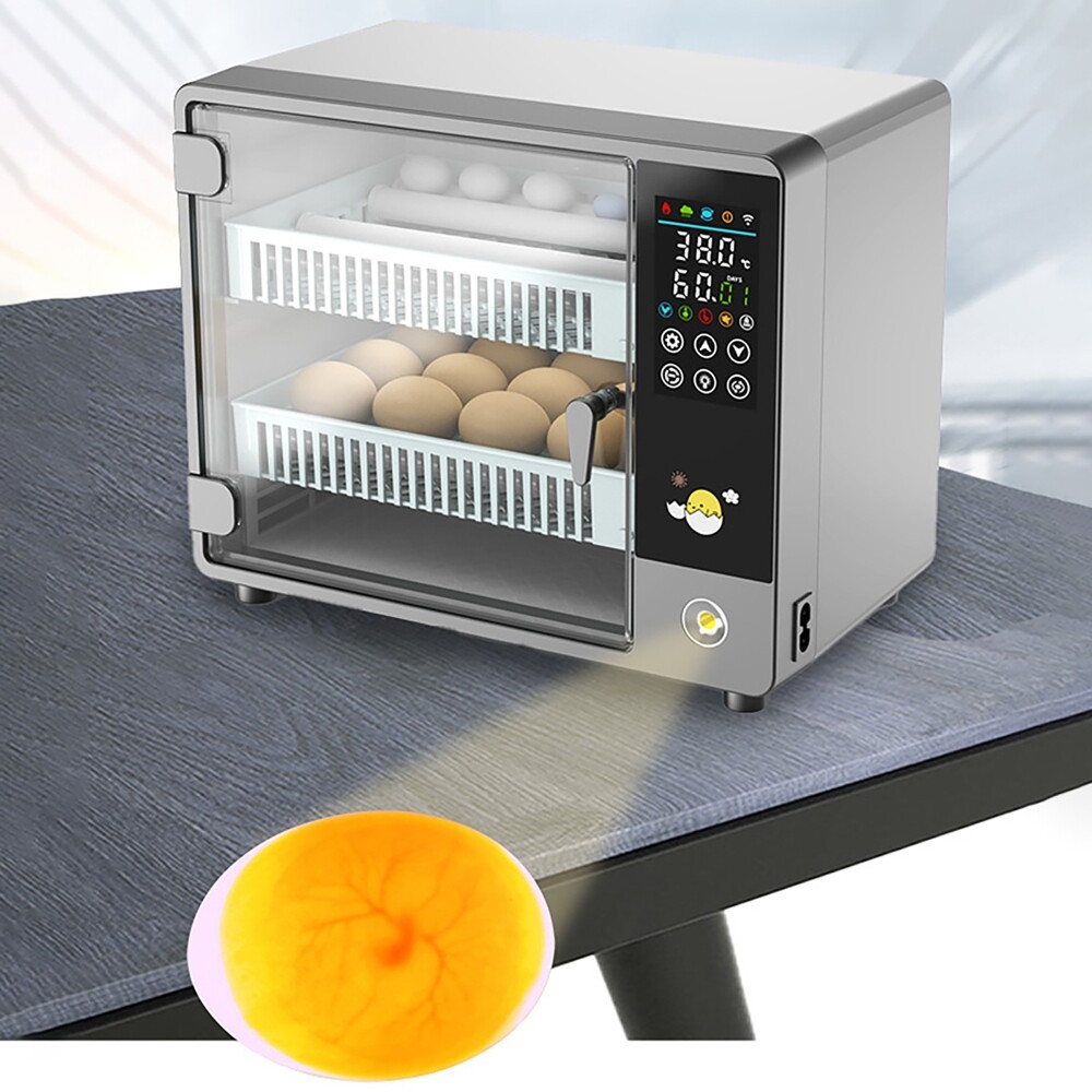 24 Eggs Incubator Machine Automatic Egg Hatcher for Chicken Quail Pigeon Duck