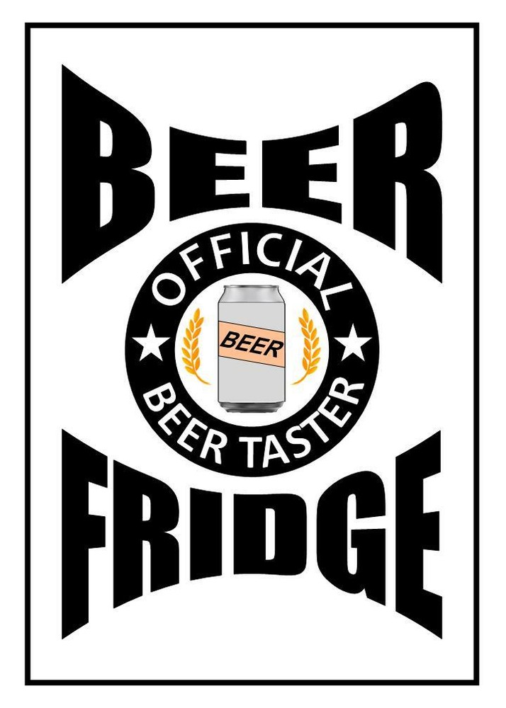 Official Beer Taster Fridge Magnet - 3 Sizes - Refrigerator Magnet - Flexible