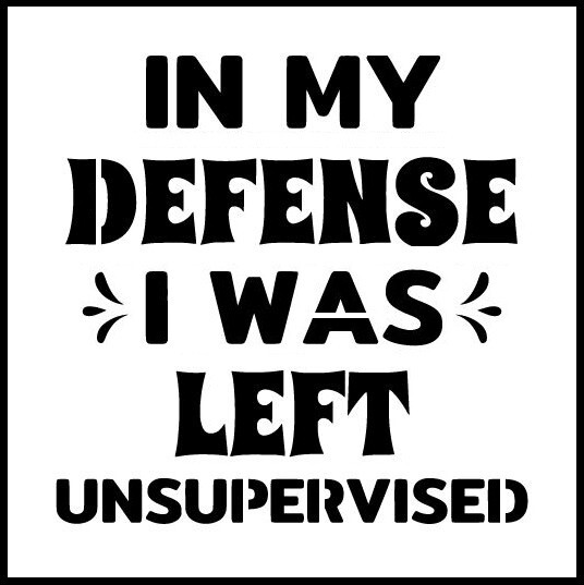 12"x12" Clear Plastic Stencil - Unsupervised (SR249)