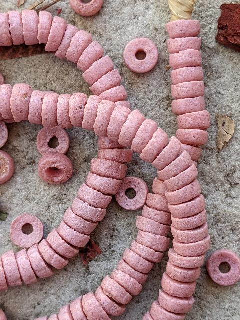 African Pink Glass Beads [76759]