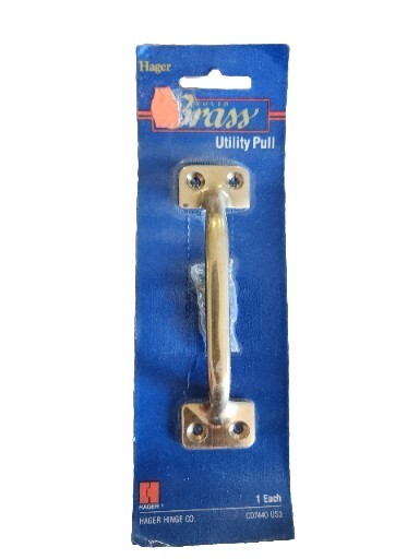 VTG NOS Hager Solid Brass Utility Pull