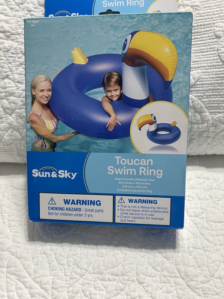 Pool Float TOUCAN Shape Water Toy by Sun & Sky More 3 Yrs Old