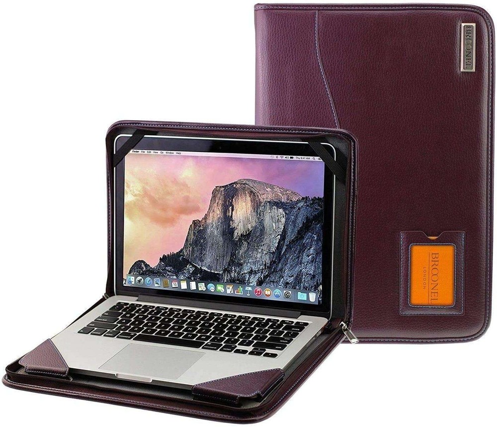 Broonel Purple Leather Contour Case For HP Probook 650 G3
