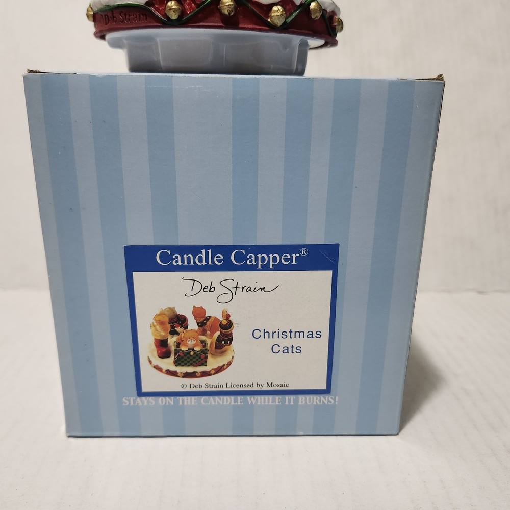 Christmas Cats By Deb Strain Candle Capper With Box