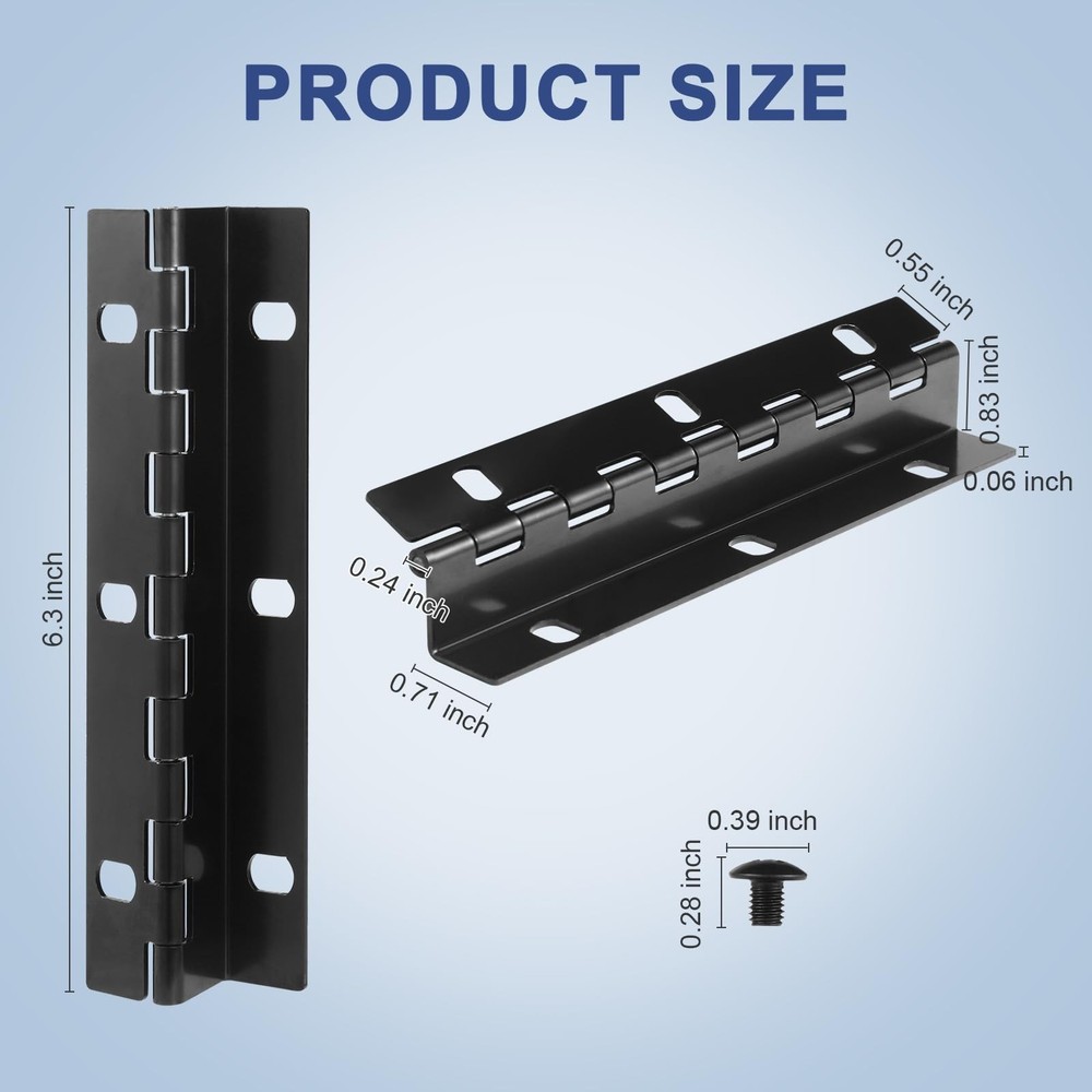 Mailbox Door Hinge Replacement for Imperial Mailbox with 6 Screw Holes Hardware