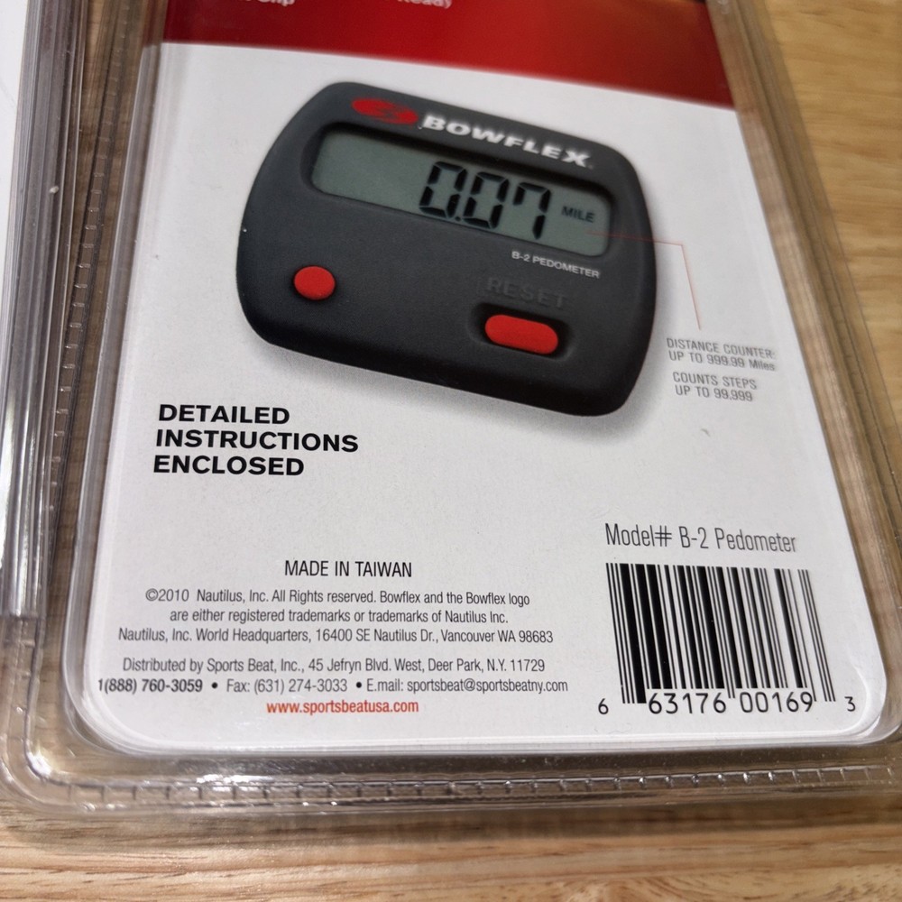Set Of 2 Digital Pedometers-AARP&Bowflex