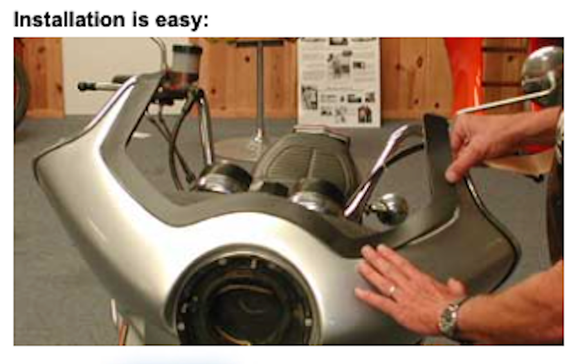 Windjammer windshield foam tape