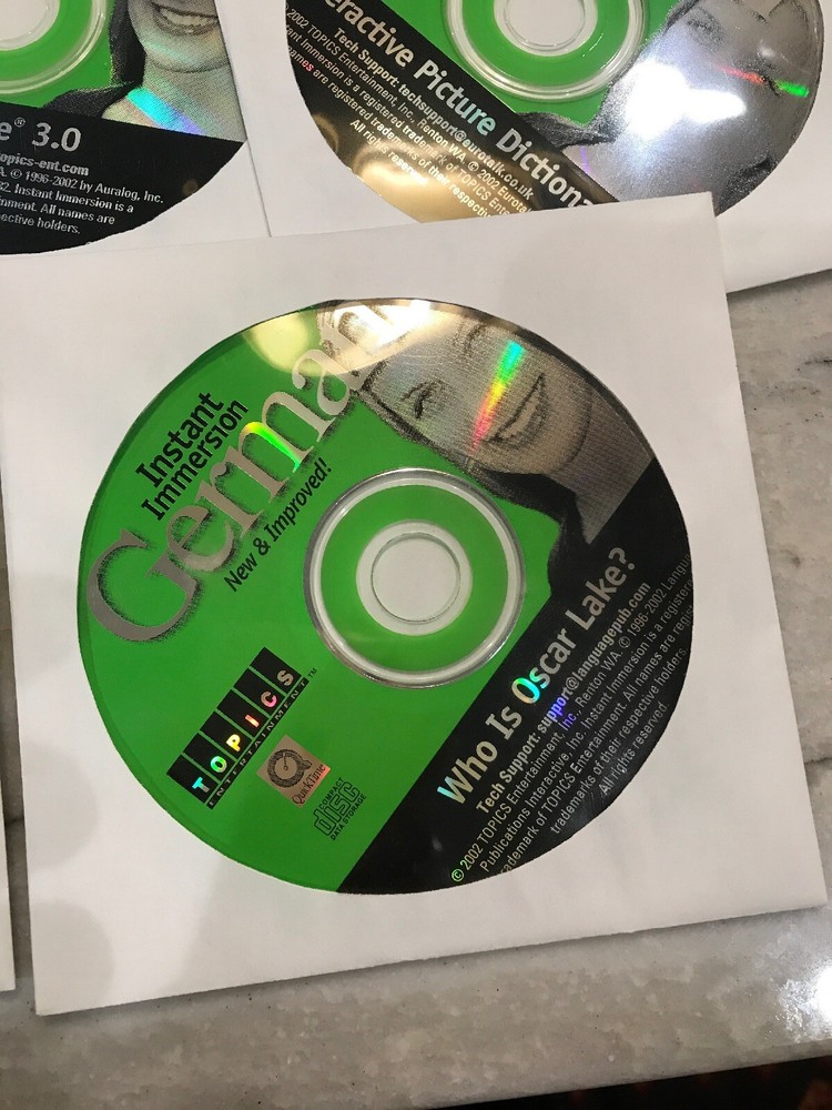 Topics Learn German Deluxe Edition Instant Immersion Euro Method 5 CD Set Green