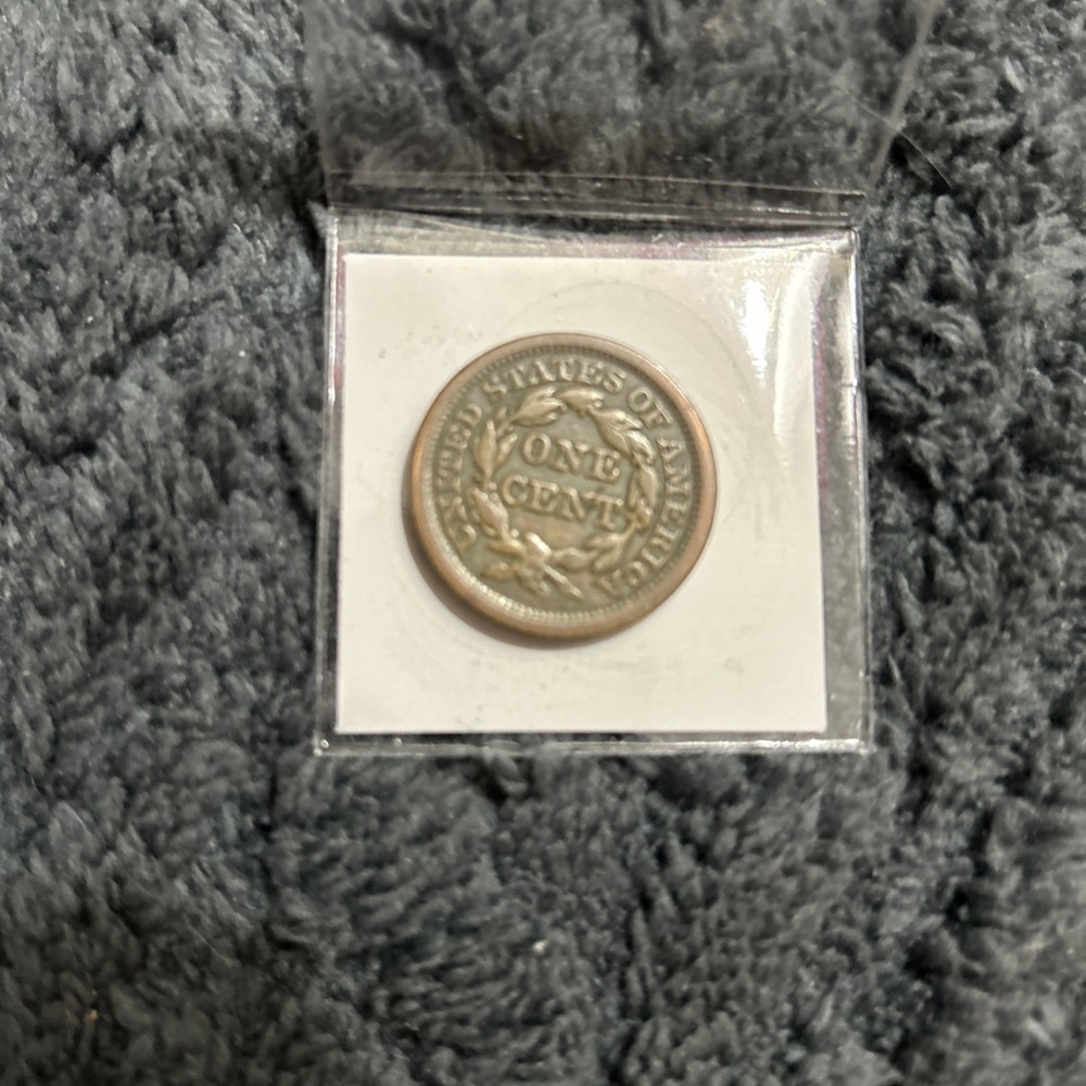 1849 Braided Hair Large Cent VF/XF