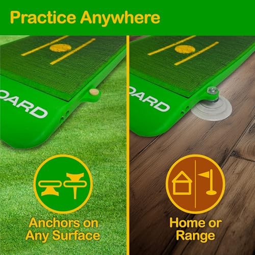 Mini Golf Hitting Mat – Compact Impact Feedback Practice Mat Mini Divot Board