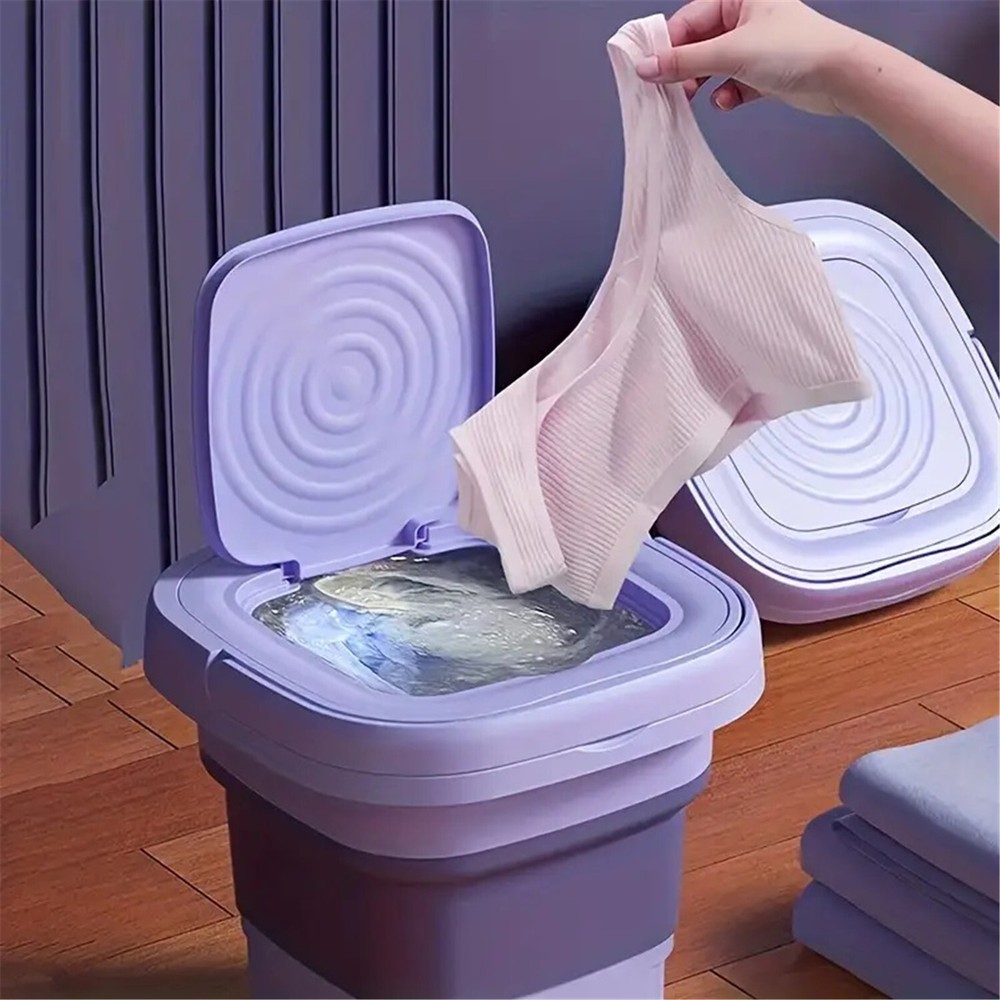 Mini Washing Machine 8L Folding Portable Sterilization Drying Laundry Machines