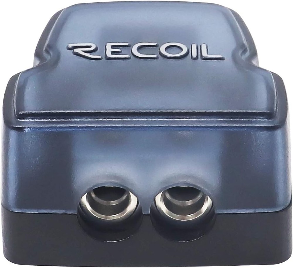 Marine-Grade Chrome 2 Way Power Distributor Block - Connects Multiple Amplifiers