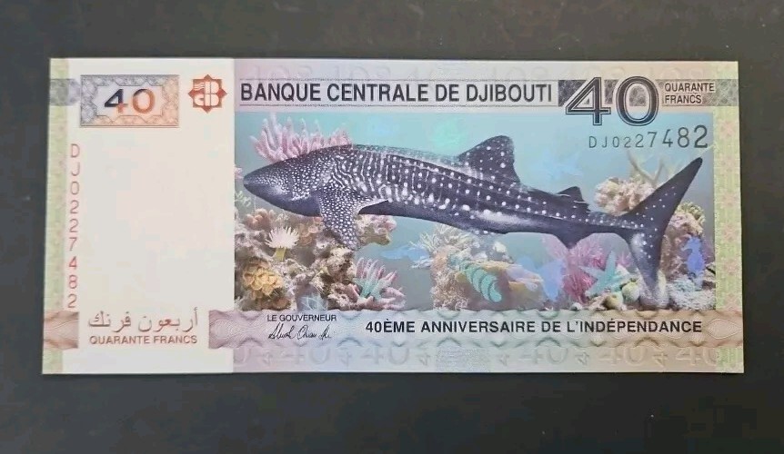 2017 DJIBOUTI P.46 40 Francs Commemorative Bank Note Unc