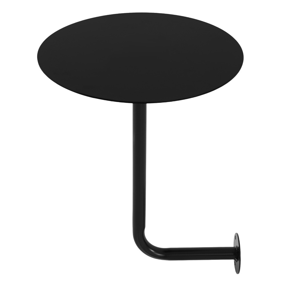 Wall Mounted Bar Table Modern Round Coffee Table Drinks/Snacks Storage Balcony