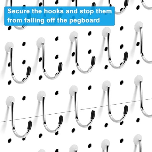 Pegboard Hook Locks, Peg Board Plugs, for Stopping Hooks from Translucent