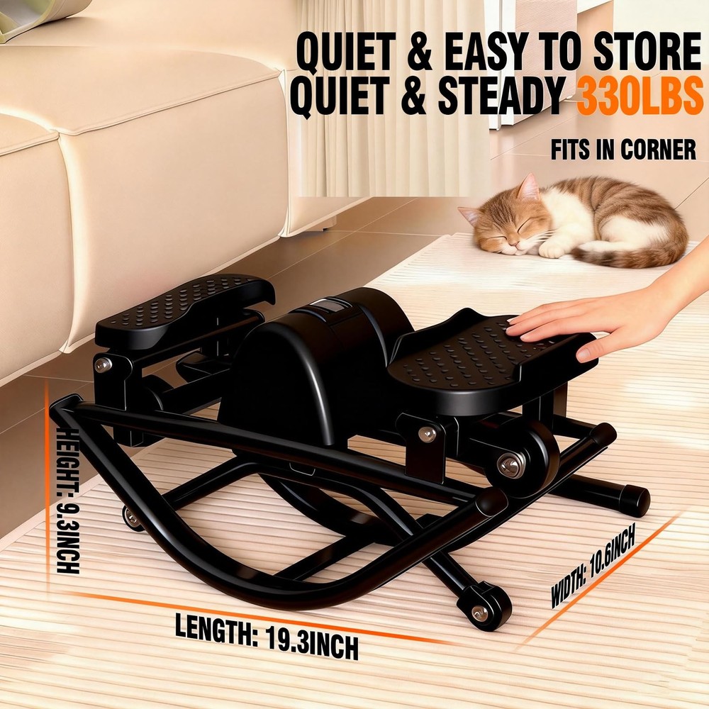 Rock Stepper for Exercise at Home, Lateral Rocking Stepper with Digital Count...