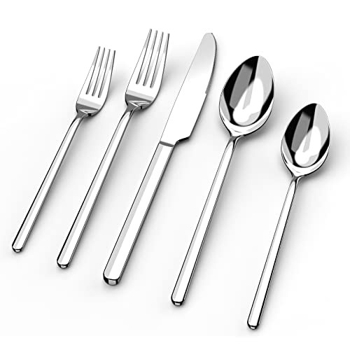 ware Set, 20 Piece Flatware Cutlery Set for 4, 18/10 20 pieces for 4 Silver