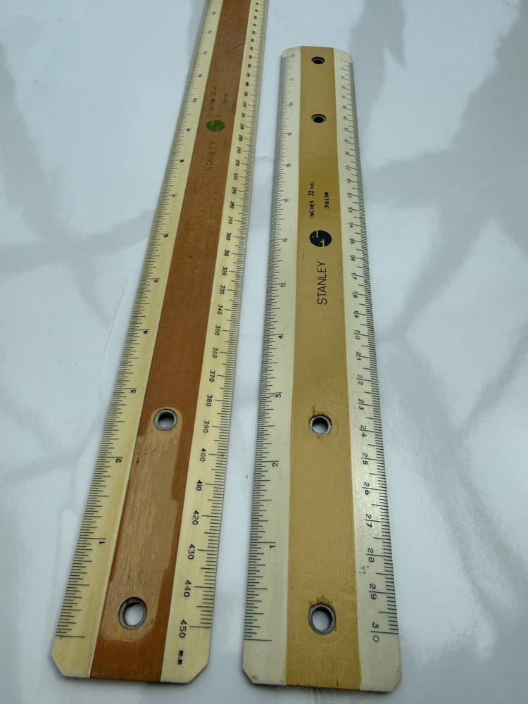 Drafting machine scale rules pair Stanley