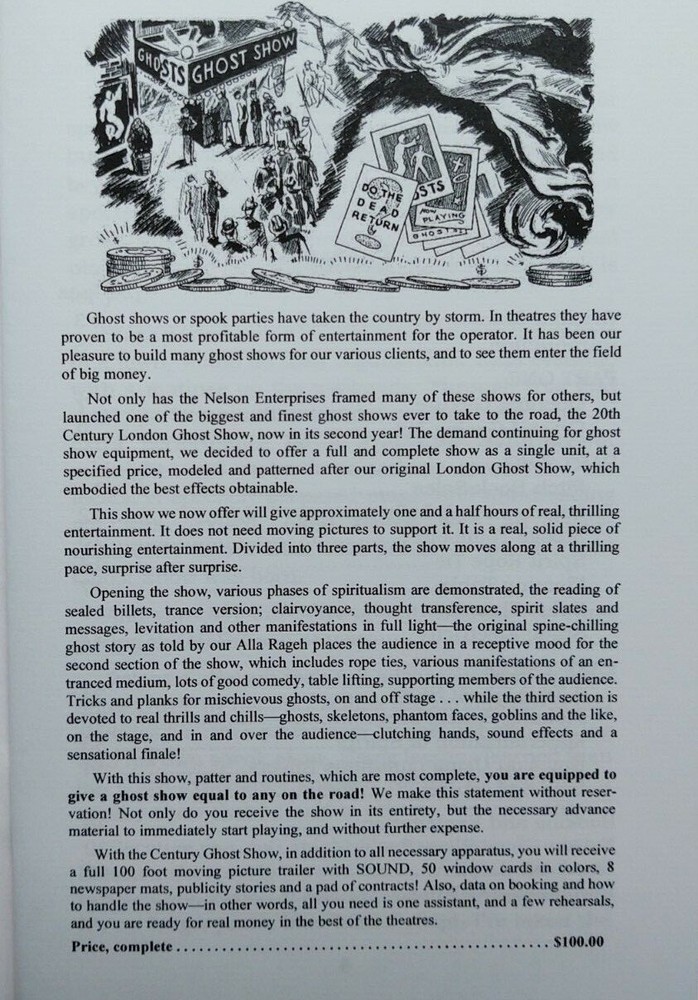The London Midnight Ghost Show by Robert A. Nelson (Complete show script)