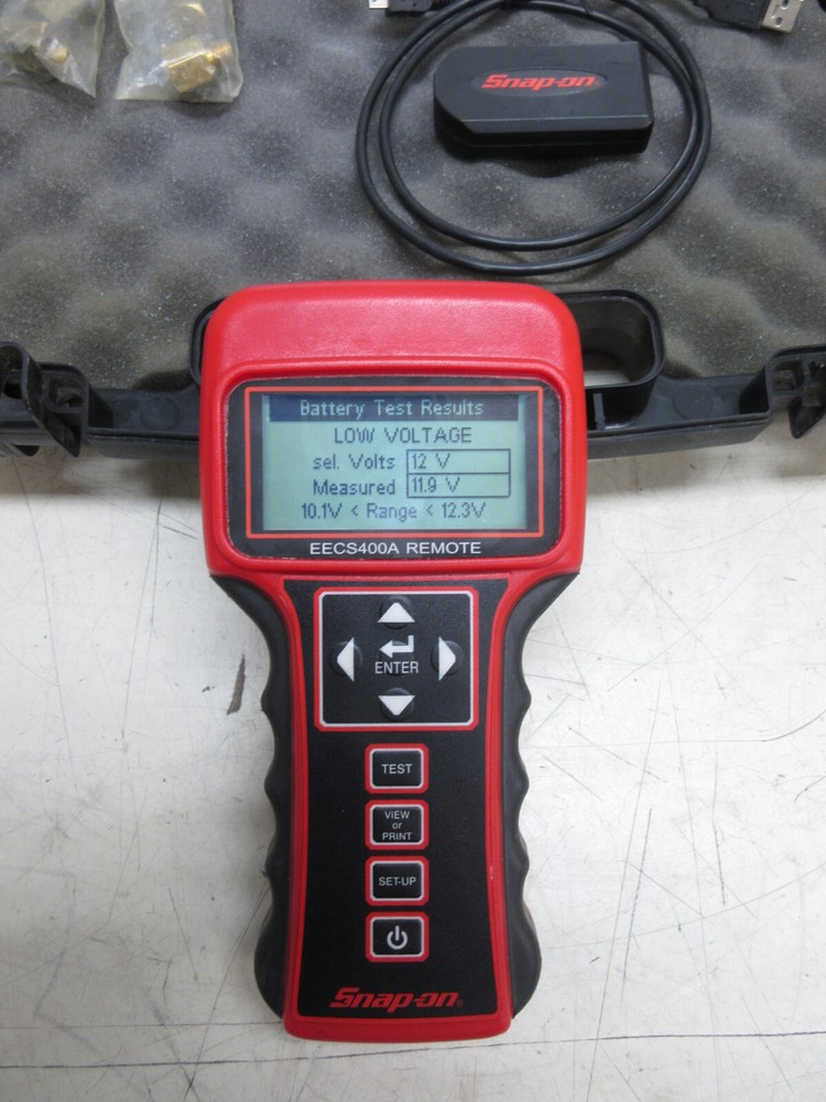 Snap On EECS400A Wireless Electrical Battery System Analyzer w/ Case Used
