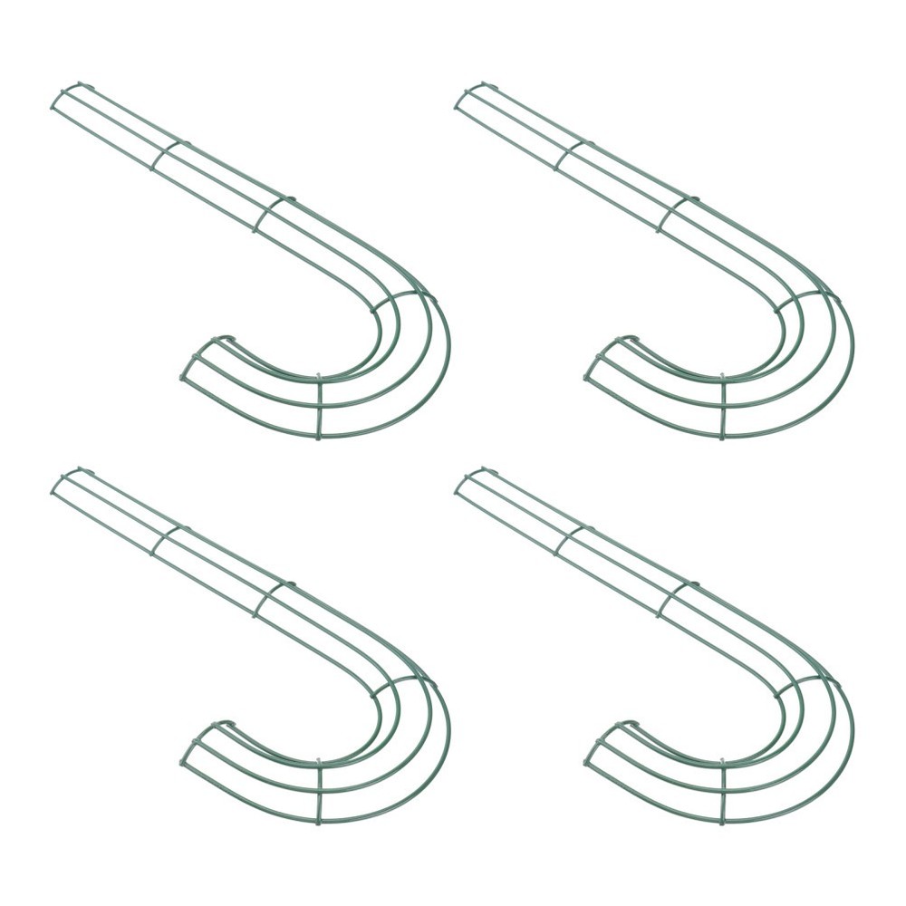 4Pcs Cane Iron Wreath Frame DIY Wreath Accessory Christmas Accessory