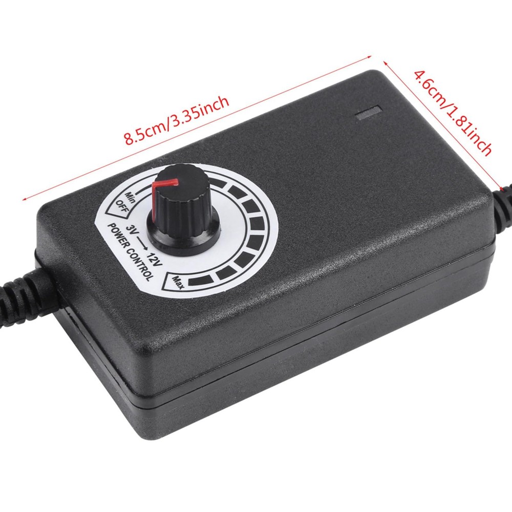 AC to DC Adapter 3‑12V 2A Power Supply Motor Speed Controller Variable Speed ...