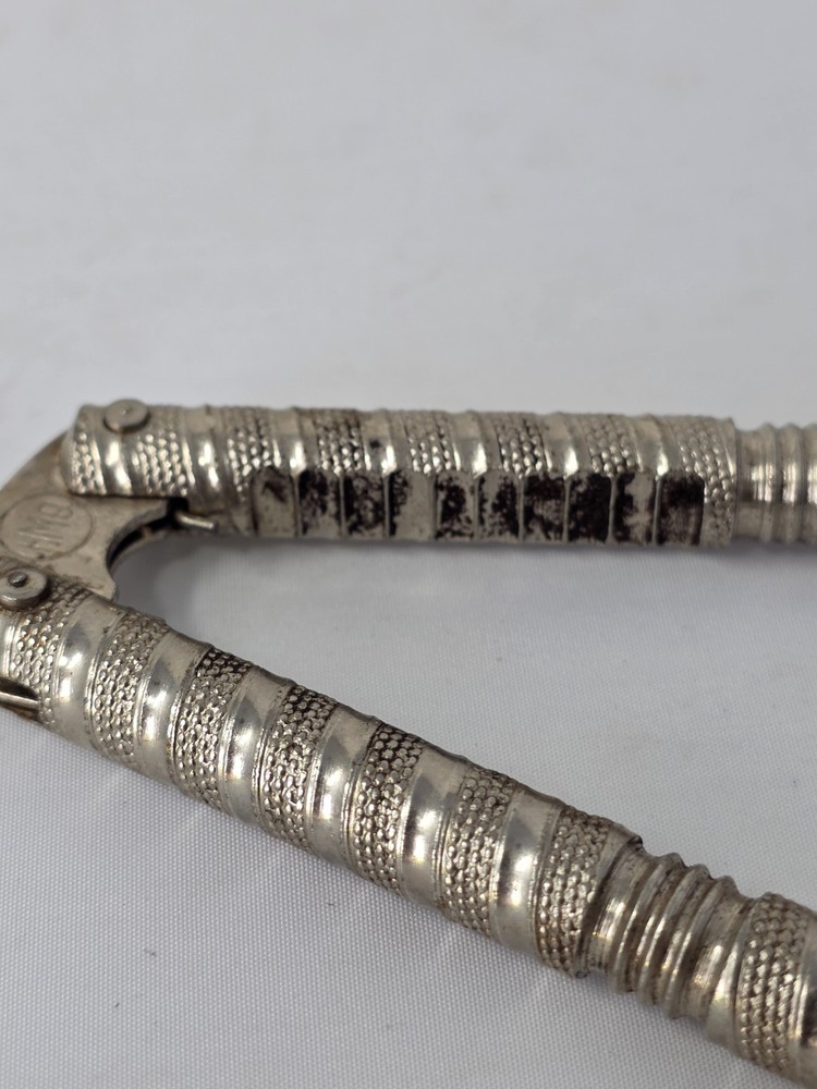 Vintage HMO Metal Nut Cracker Tool 5” Long Nut Cracking Nutcracker