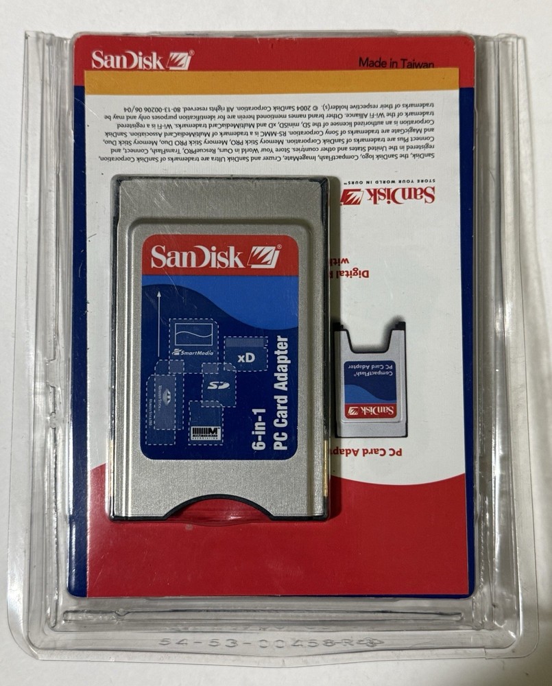 SANDISK COMPACT FLASH & 6-IN-1 PC CARD ADAPTER