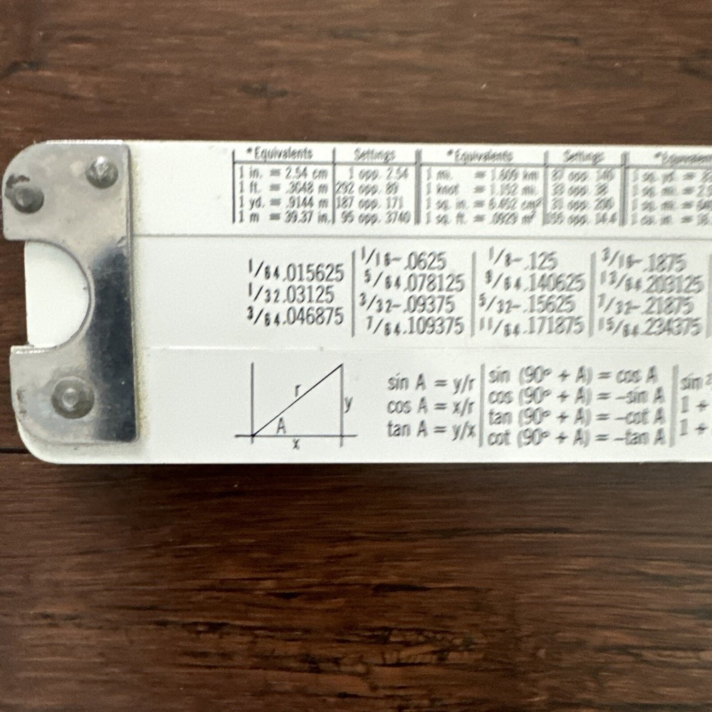 Mannheim Professionl Slide Rule: ACU-MATH no. 511 Vintage Case