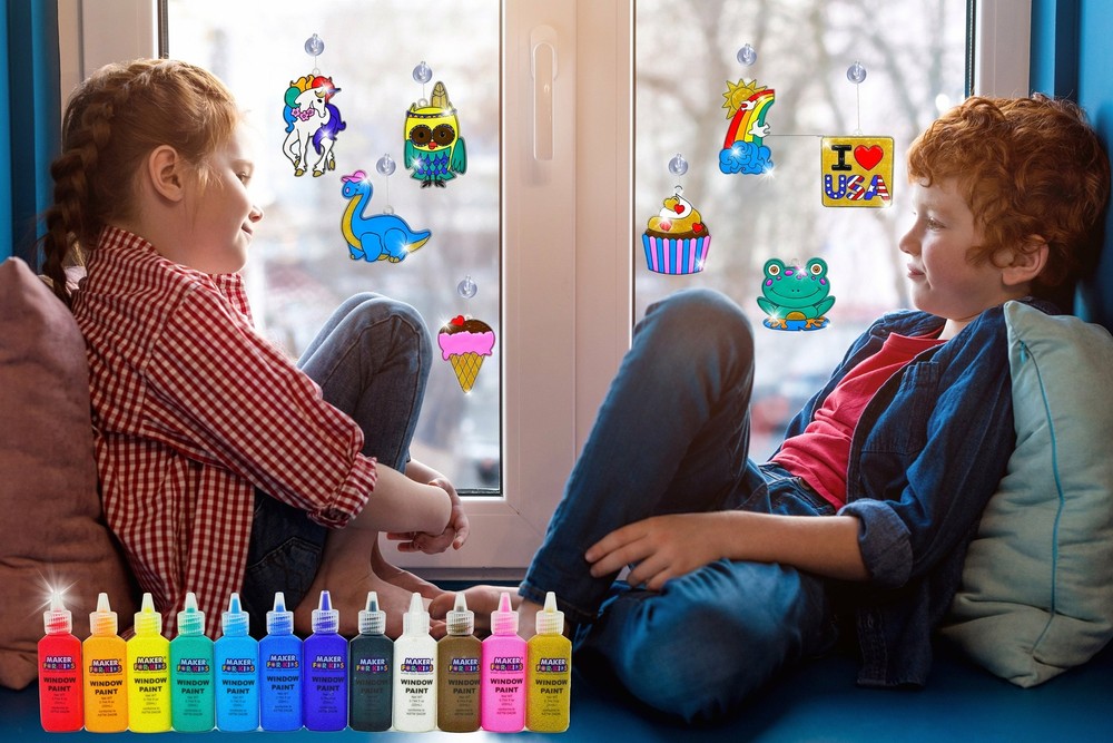 KOKO AROMA MakerforKids Window Paint Art Craft Kit