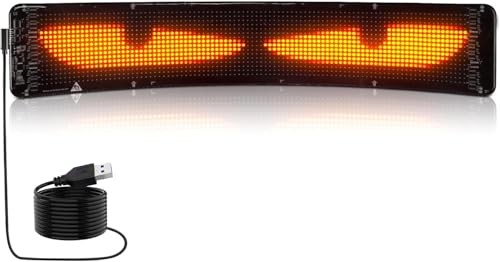 Golf Cart Devil Eyes Light Sign, Programmable Flexible Screen for Flat screen