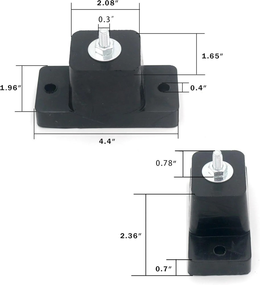 Anti-Vibration Shock Absorbing Rubber Ground Stand Mounting Bracket for HVAC, Ce