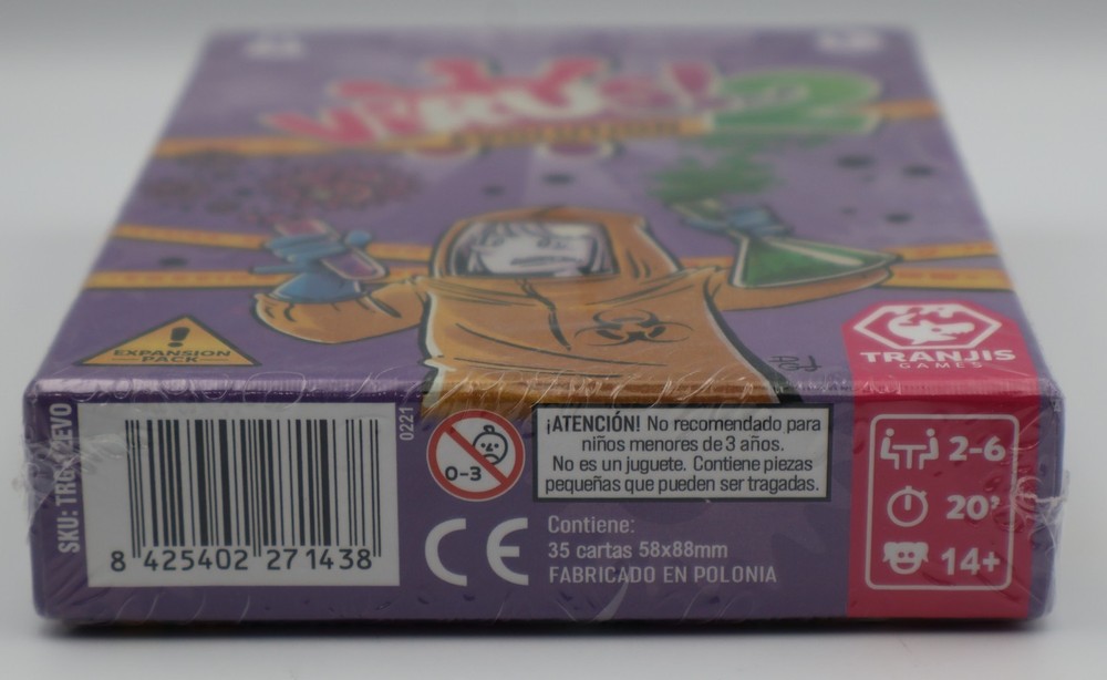 Virus! 2 EVOLUTION Expansion Pack Card Game (Spanish, Catalan, Basque) - NEW