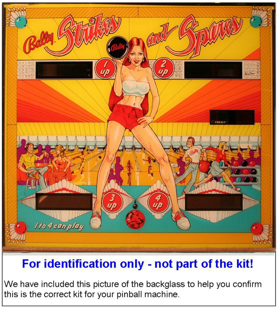 1978 Bally Strikes and Spares Pinball Machine Rubber Ring Kit