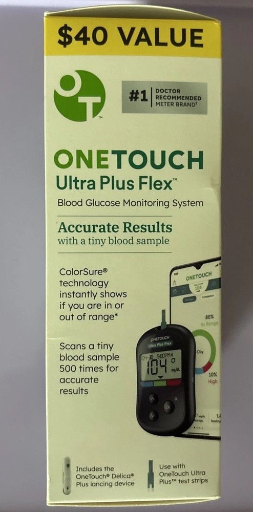 One Touch Ultra Plus Flex Meter with Lancing Device-Exp.04/2029