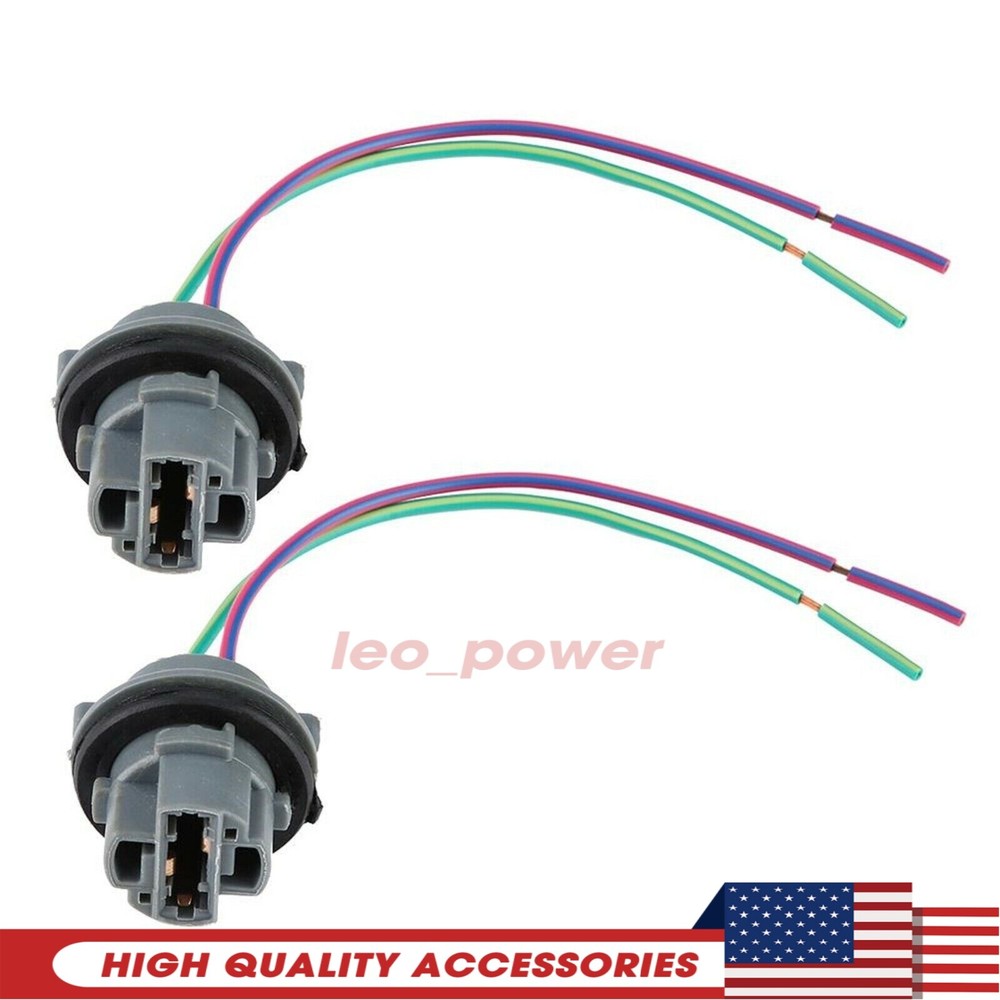 7440 Bulb Pigtail Wire Female Socket Front Turn Signal Light Harness Connector