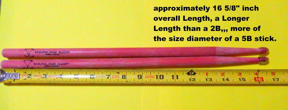 Mainline Synthetic Composite DRUMSTICKS, 620P Drumsticks (1)-pair