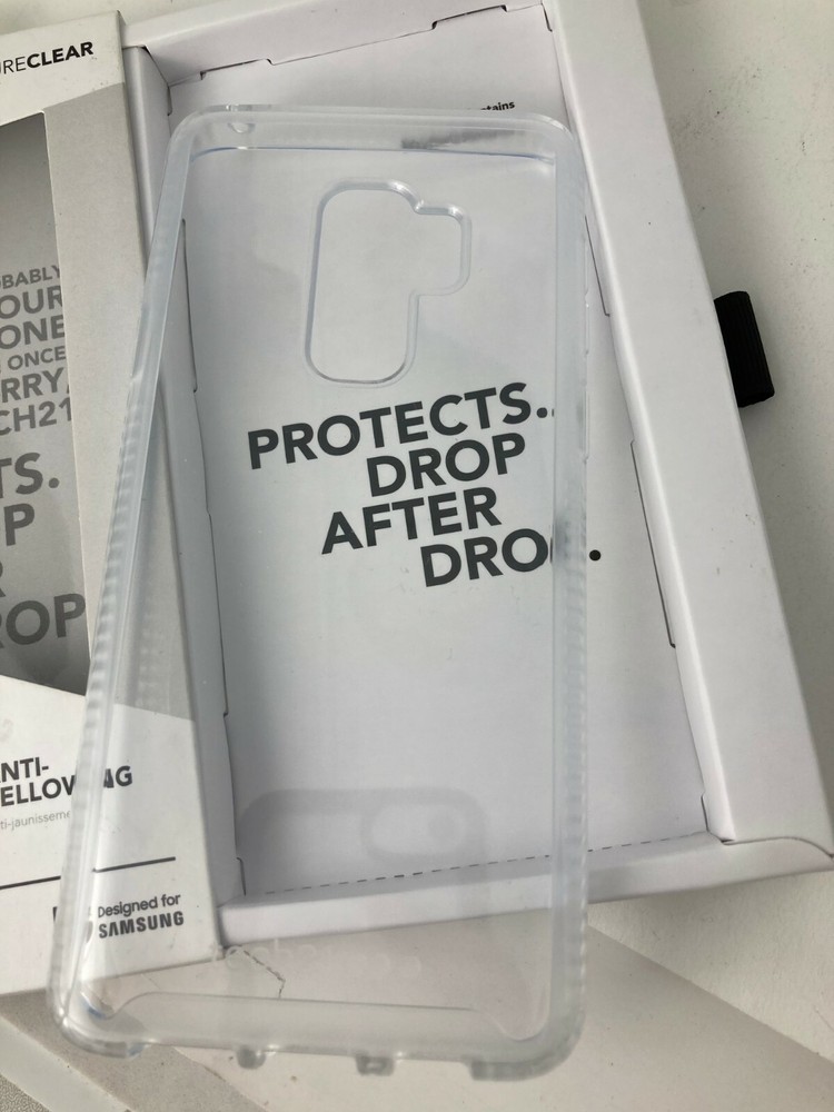 Tech21 Pure Clear Drop Protection thin Case Samsung Galaxy S9+ Plus Clear