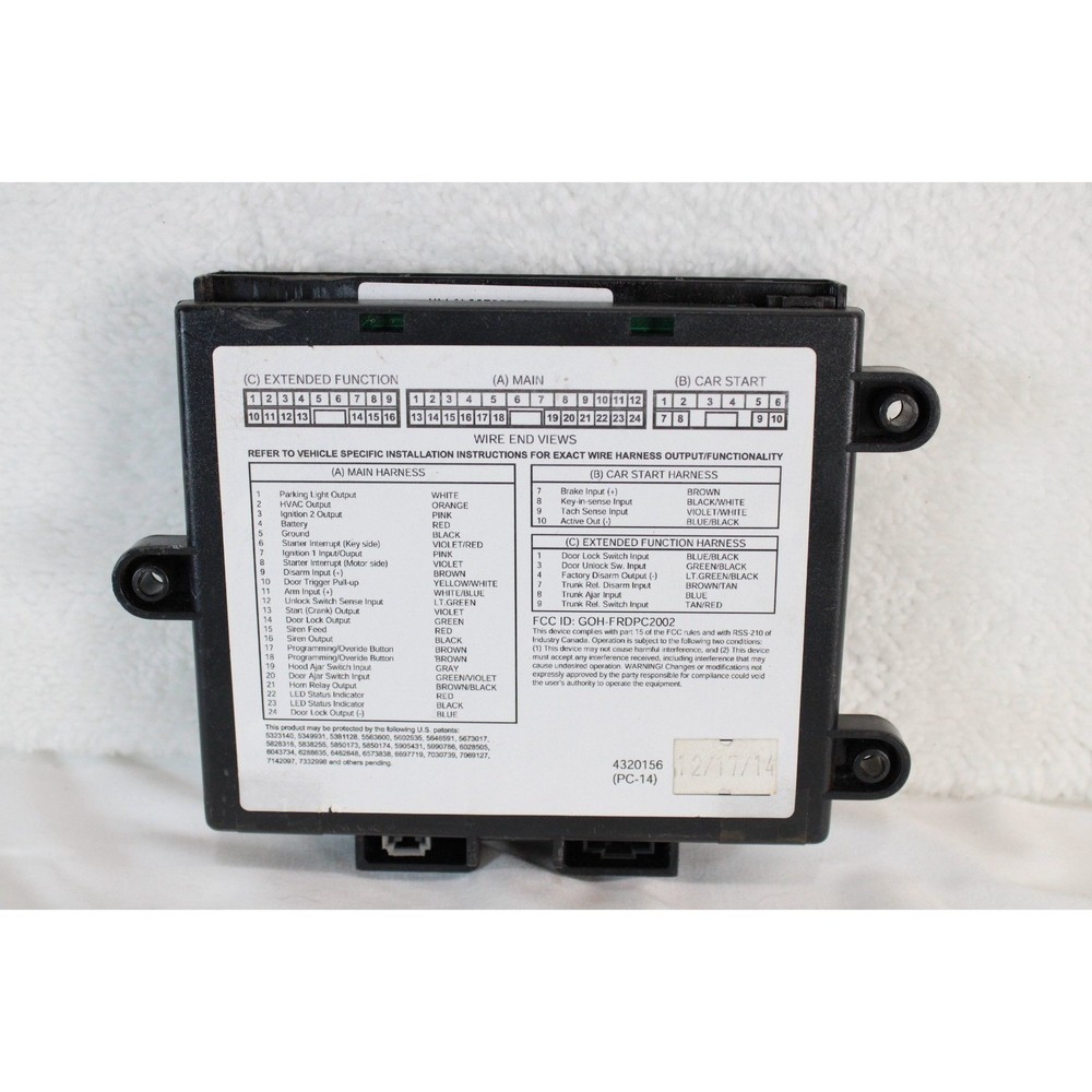 Ford Remote Start System Module DNA-9 GEN-2 AL2J-19G367-AA Powercode Technology